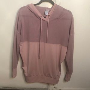 Mesh lavender hoodie
